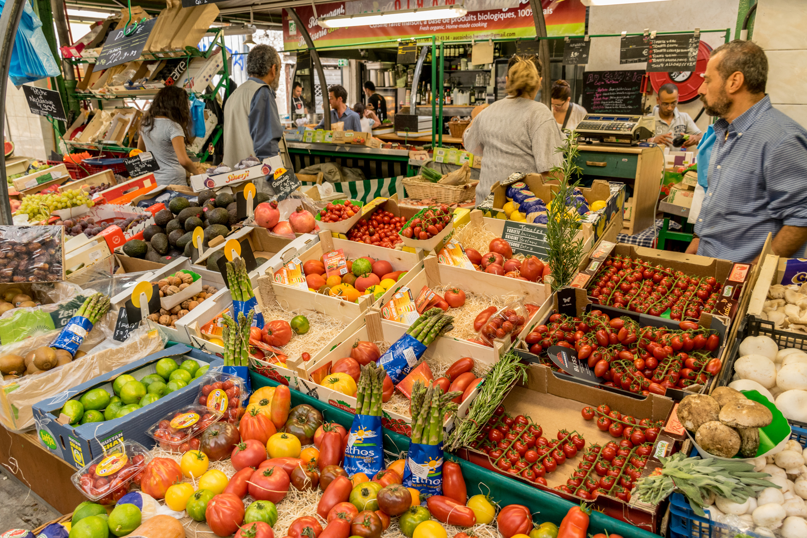 Mediterranean fruit and vegetables