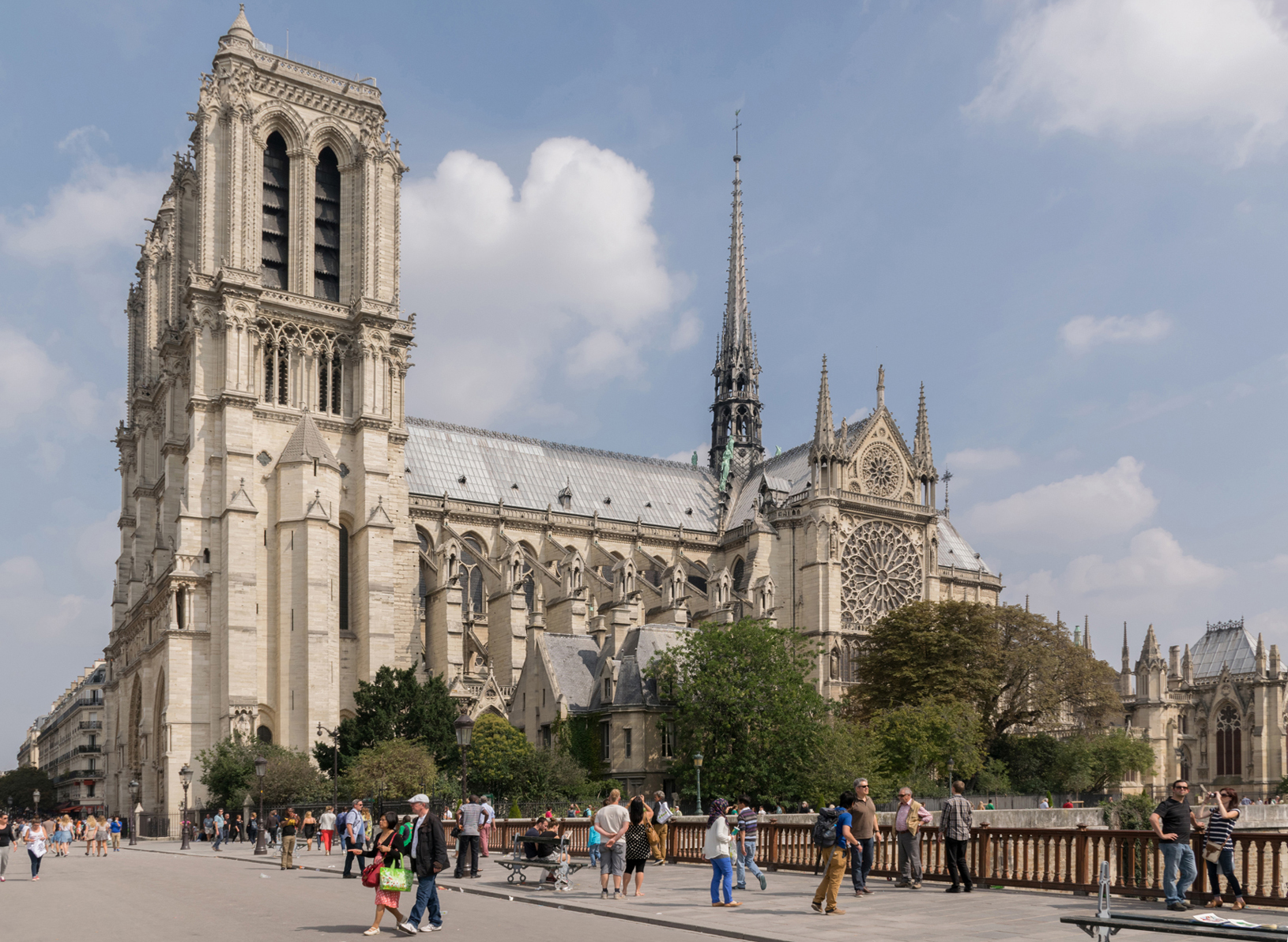 Notre Dame de Paris also known as Notre-Dame Cathedral or simply Notre-Dame