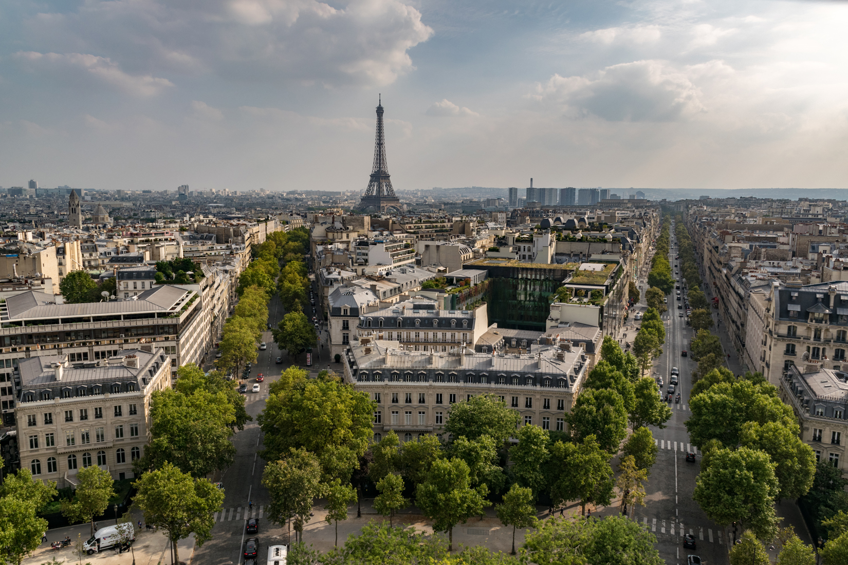 The Eiffel Tower from The Arc de Triomphe de l'Étoile