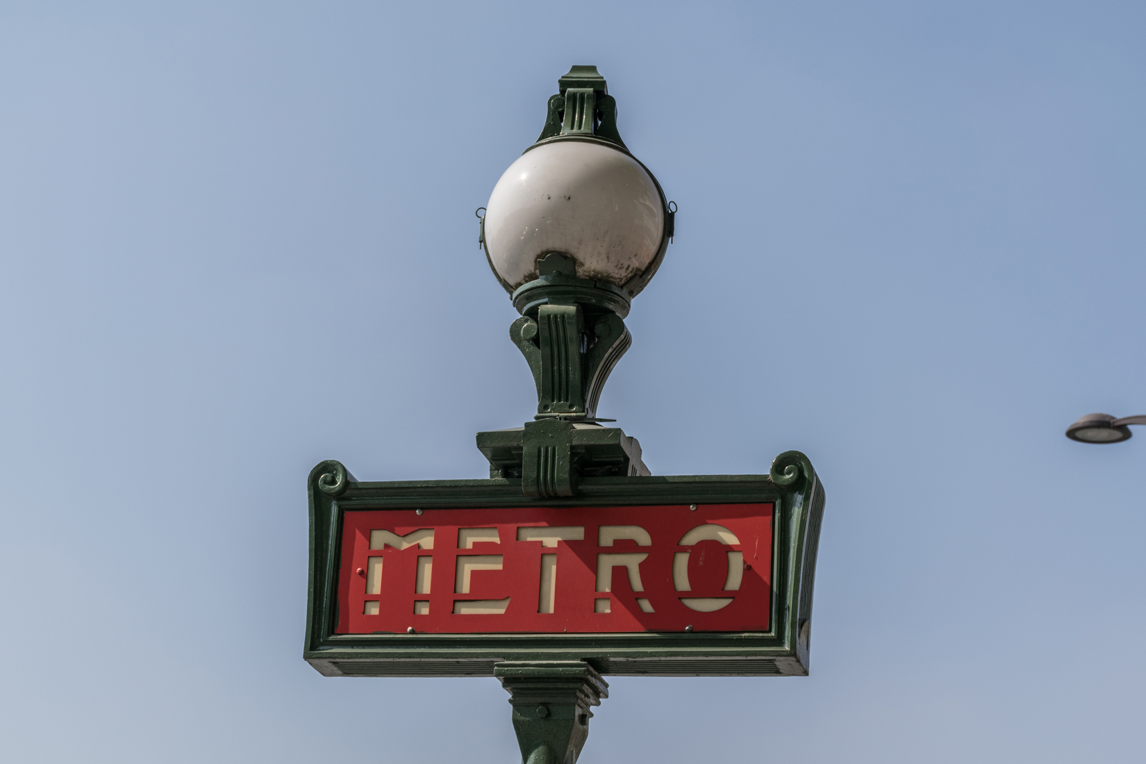 Signage for the Métro generally reflects the history of the locationThere are 16 lines of the <a href=