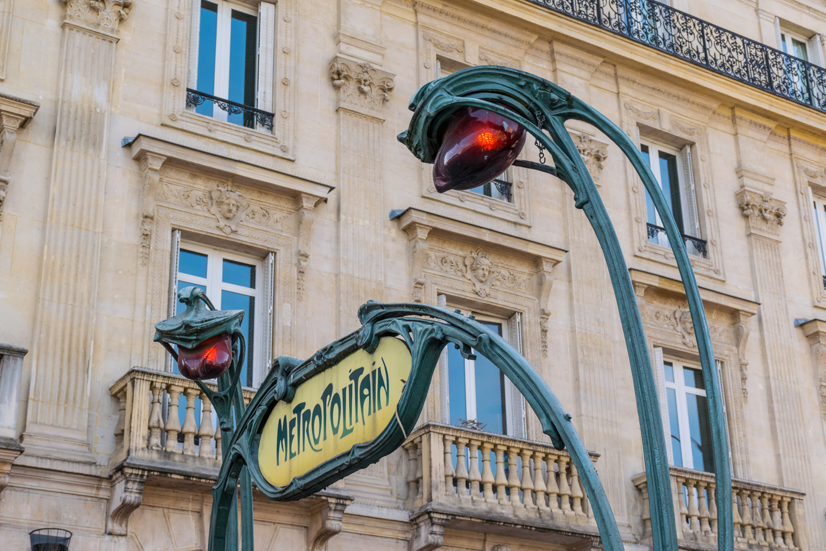 In this city famous for the arts even the Métro signage is stylish In this city famous for the arts even the Métro signage is stylish