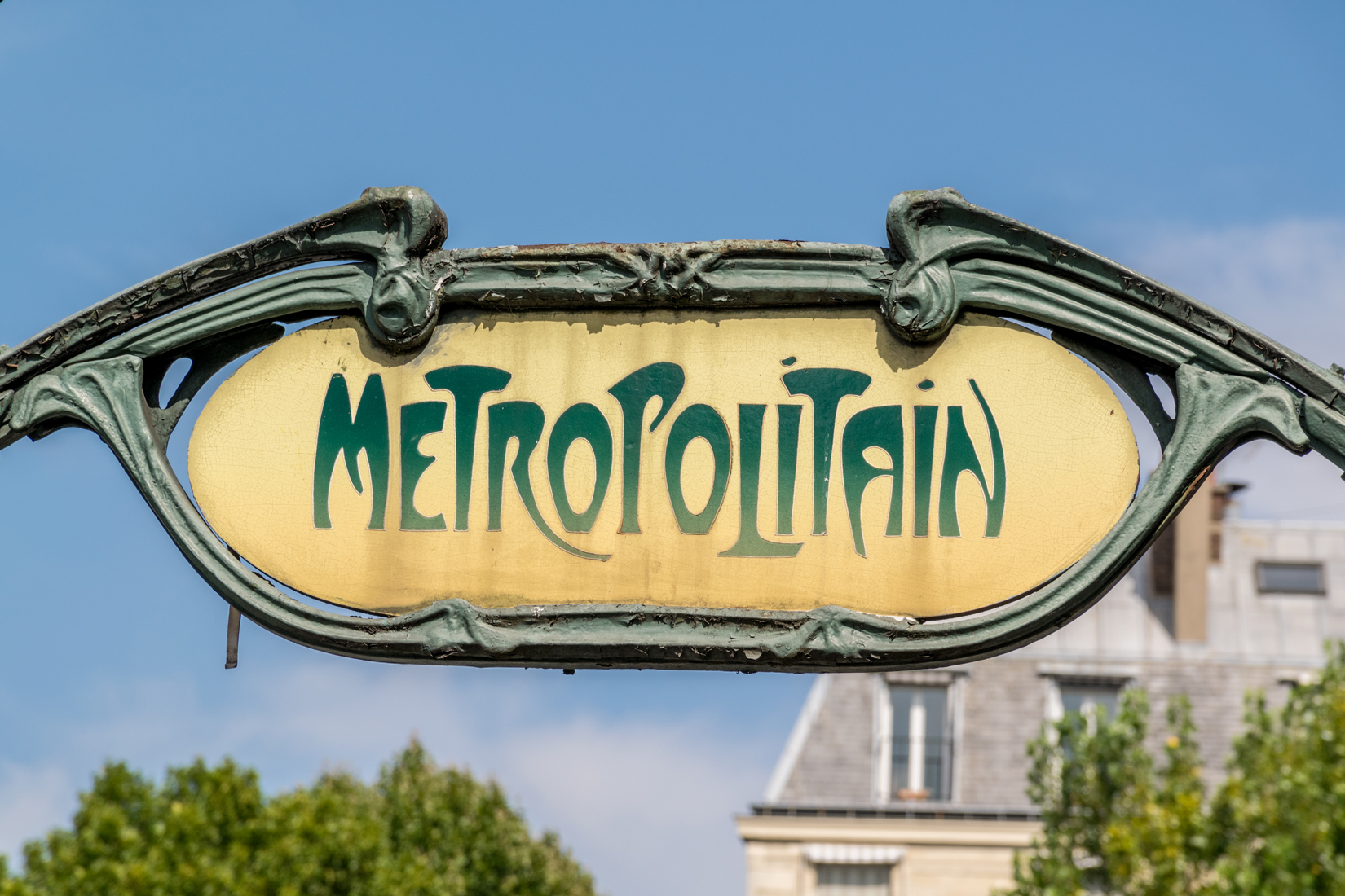 A symbol of the city, the Paris Métro was influenced by Art Nouveau