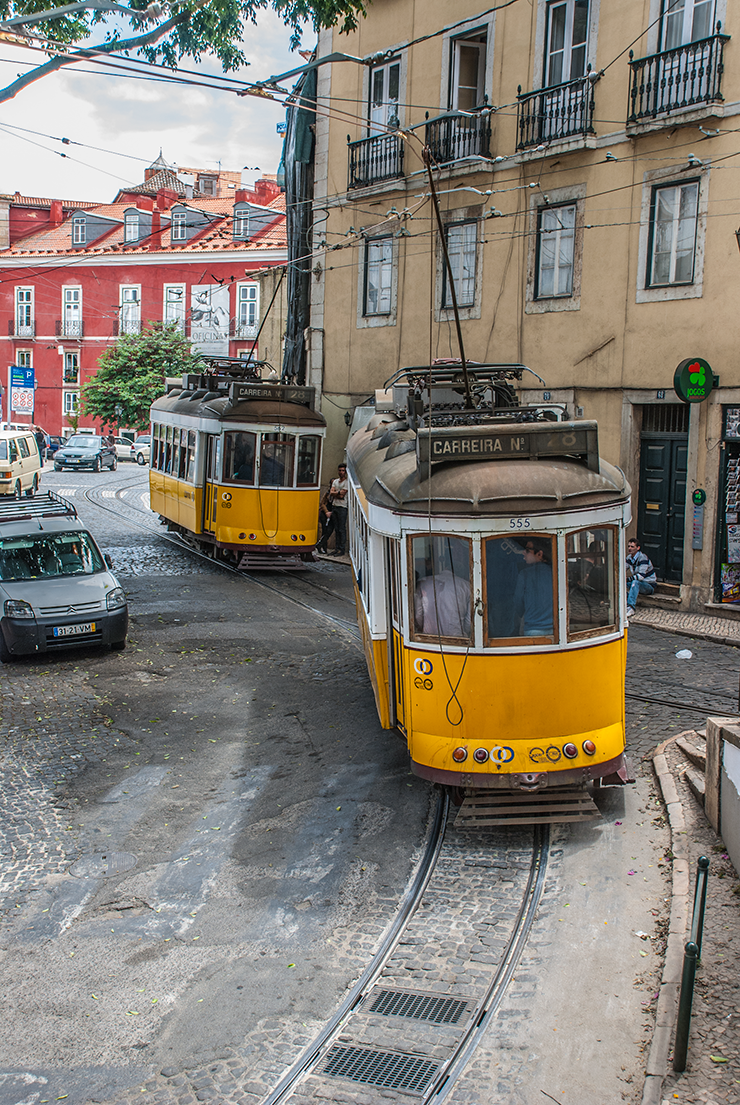 Clear passage through the junction with relatively little other traffic