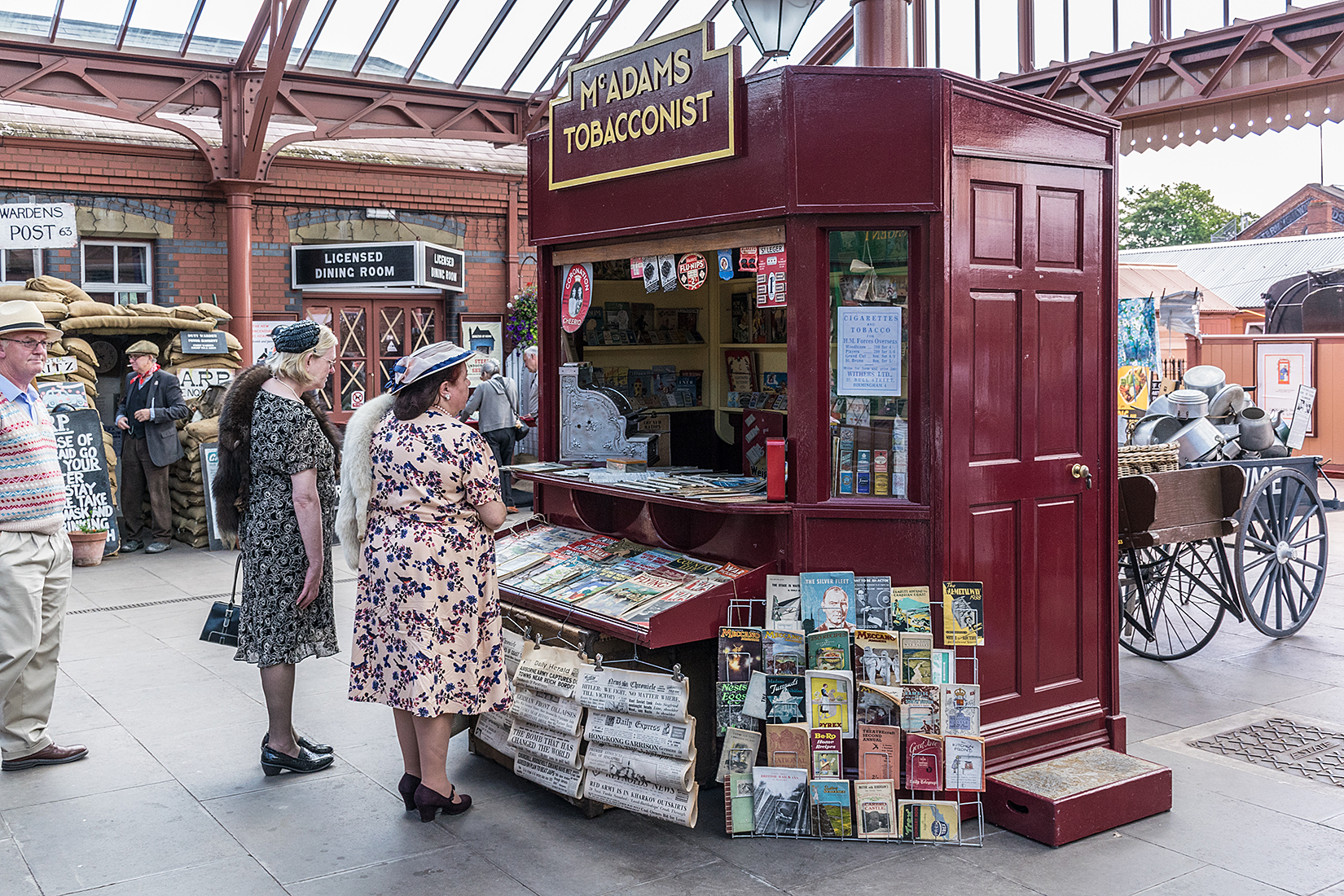 Buying sweets and tobacco for the journey