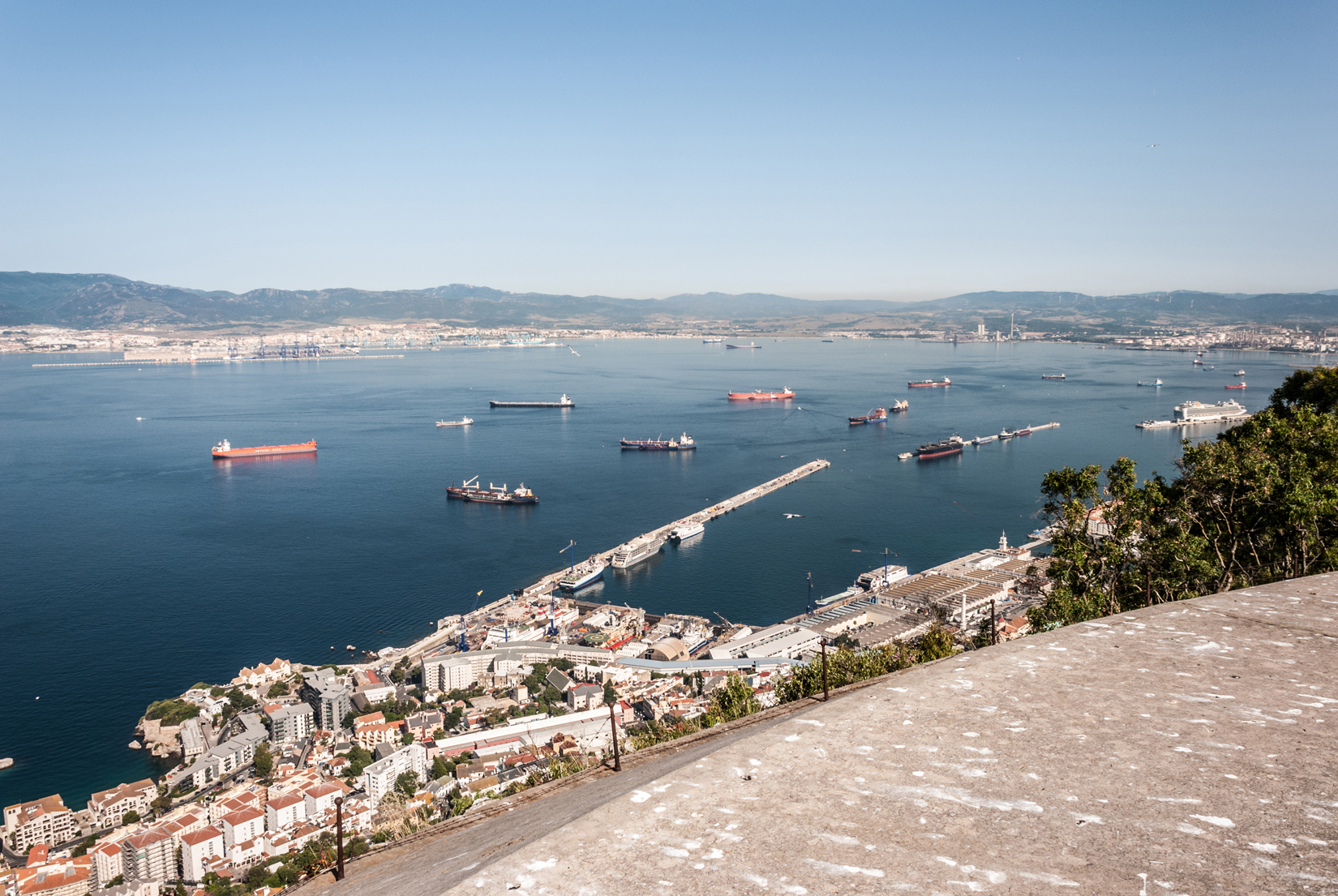 The Bay of Gibraltar and the harbour