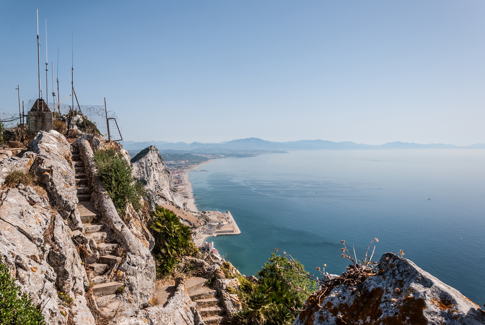 The top of the Mediterranean Steps, near the summit of 'The Rock'