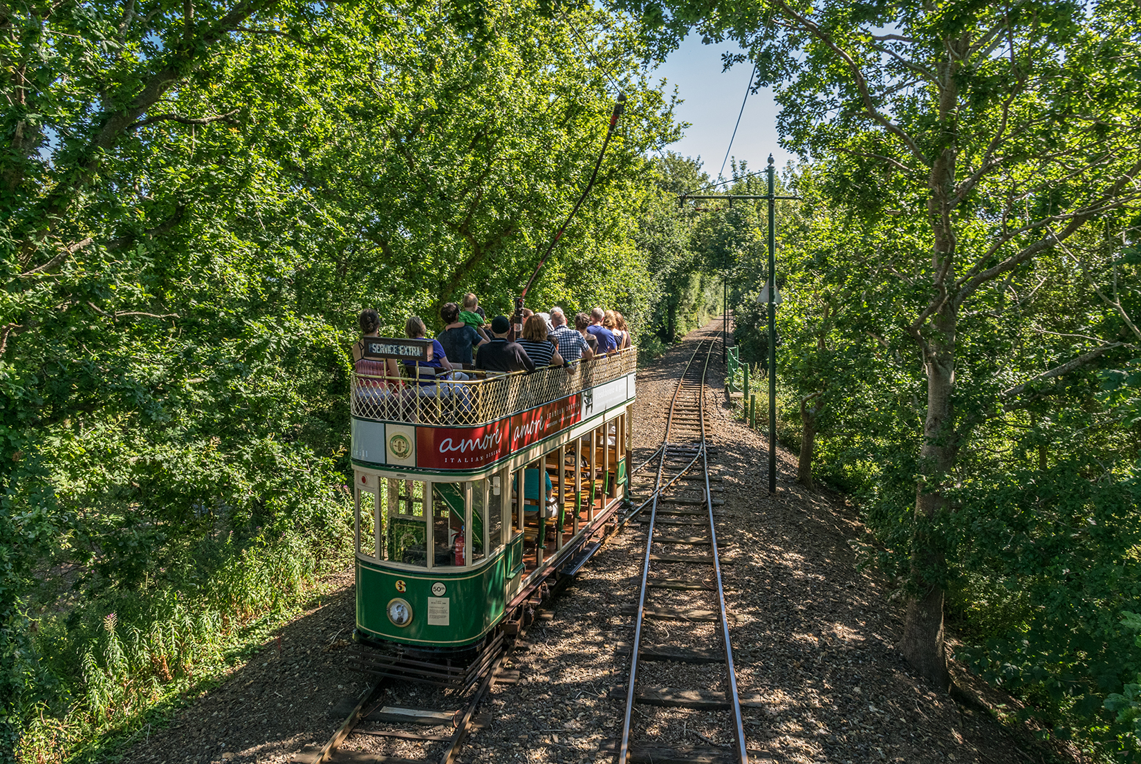 Car 6 exiting the passing loop on the way to Axmouth passing loop