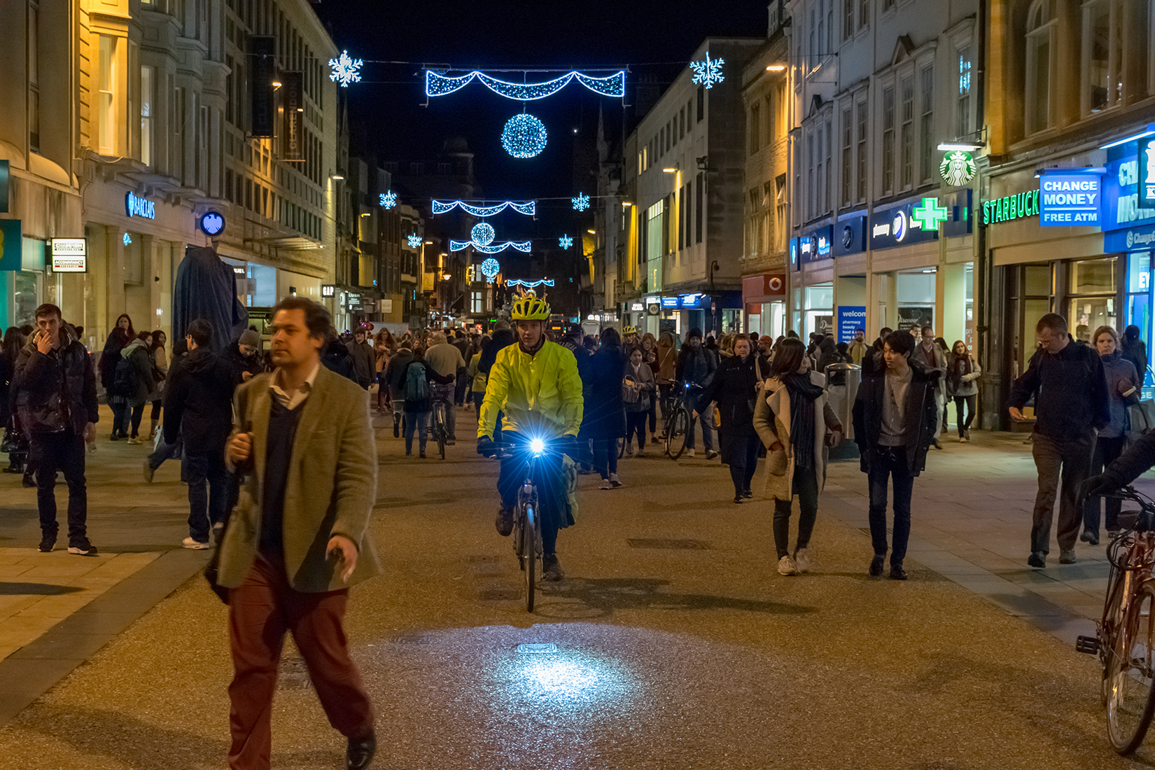 Bicycles form a large part of the transport solutions to Oxford's crowded roads