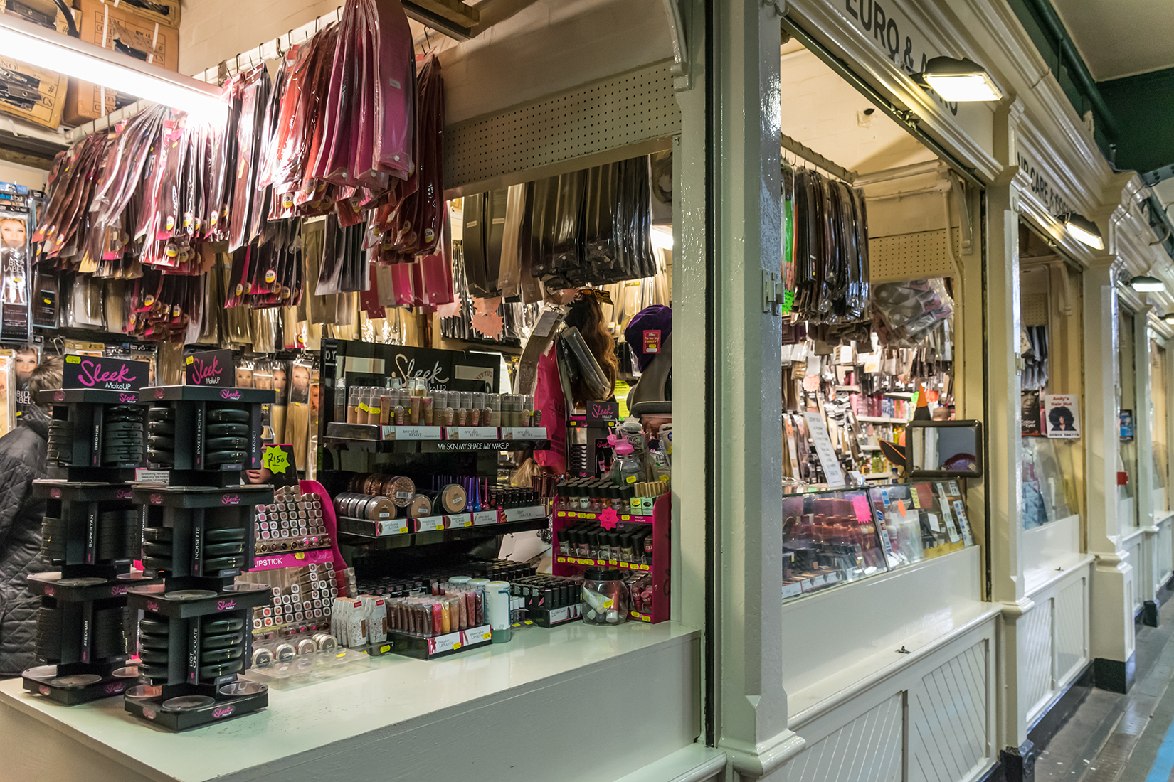 Stall devoted to hair care and extensions