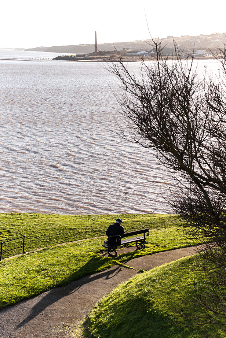 View across the Tweed from Pier Road Berwick to Spittal beach