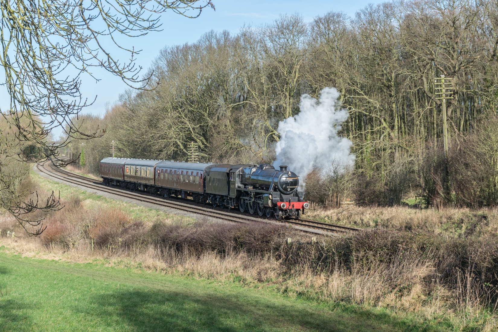 LMS Stanier Class 5 no 45305 at Kinchley Lane