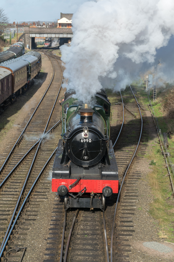 6990 'Witherslack Hall' light engine at Loughborough Central