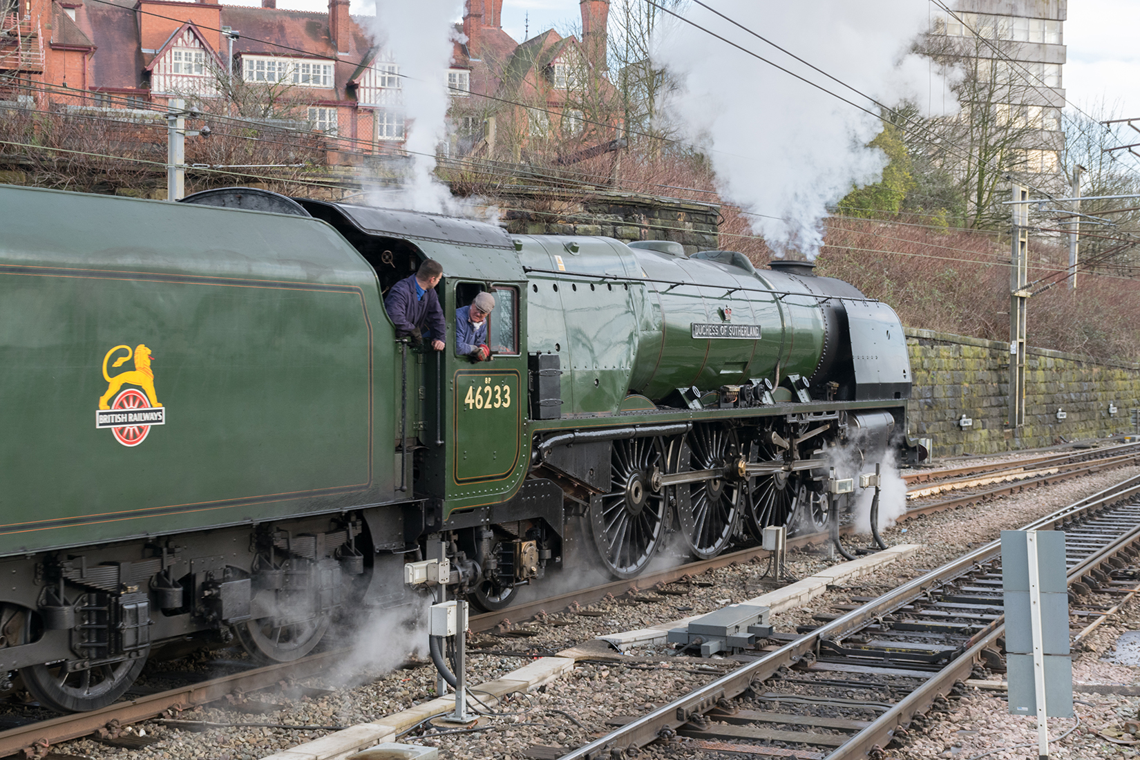 Duchess of Sutherland leaving Preston for Crewe Duchess of Sutherland leaving Preston for Crewe