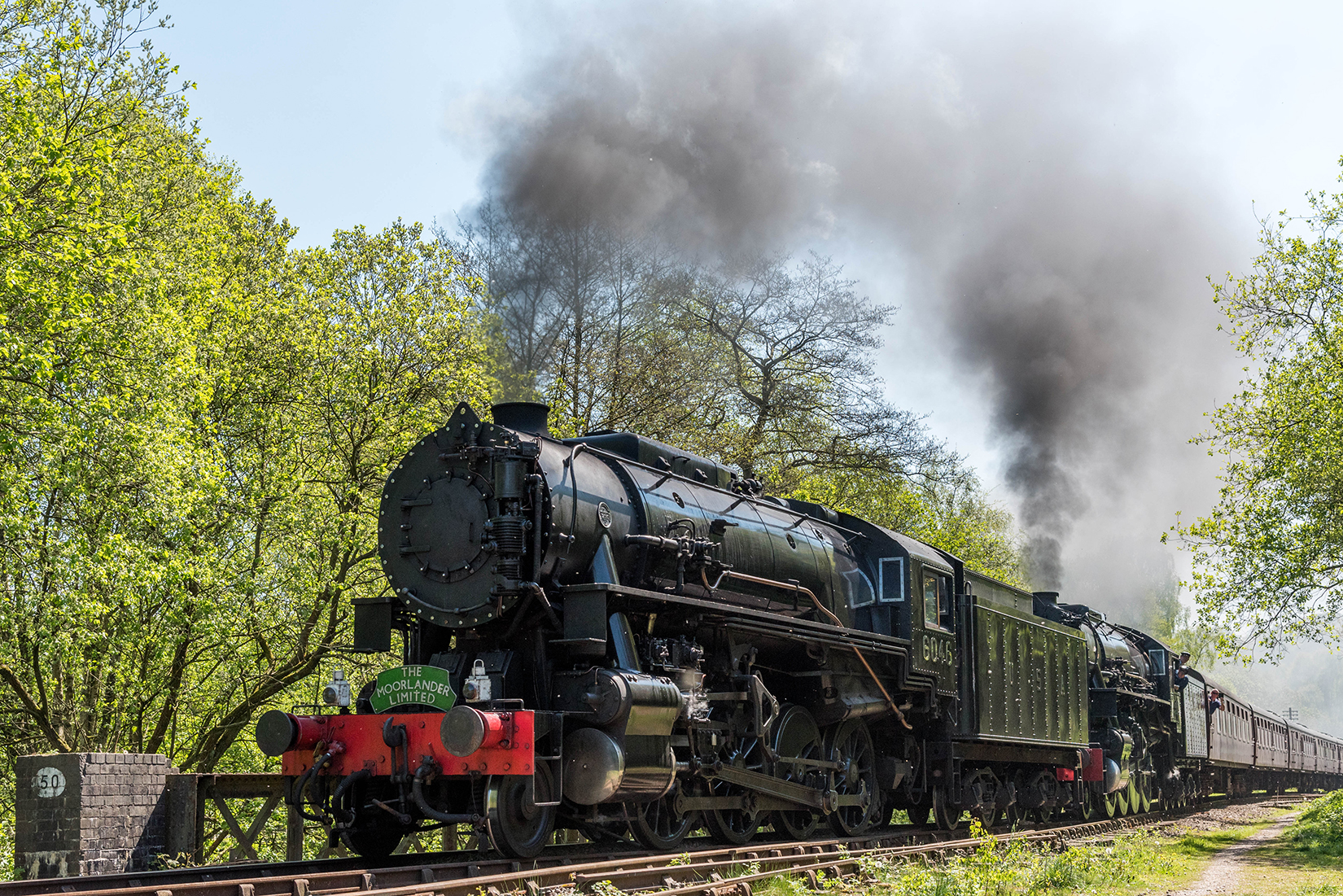 6046 taking the lead and 5197 as the train loco at Leek Valley Junction on day two.